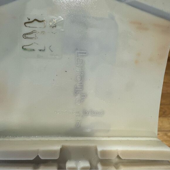 Revolve Larroude Hailey Square Toe Ivory Block Heel Leather Booties - Picture 8 of 10